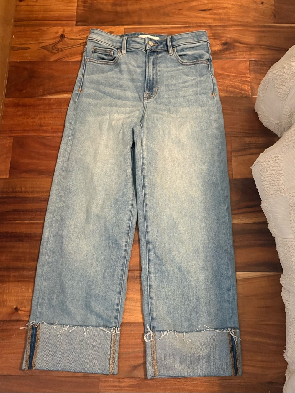 Hidden Jeans Ella High Rise Cropped Wide jeans Light Wash 27 (1483)